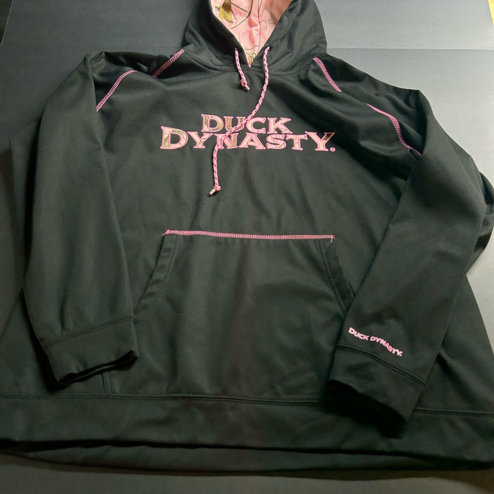 Duck Dynasty Women's Black/Pink‎ Hoodie Women’s  XL
